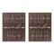 Stupell Industries Laundry Words in Brown 2pc Wall Plaque Set, design by Marcus Prime